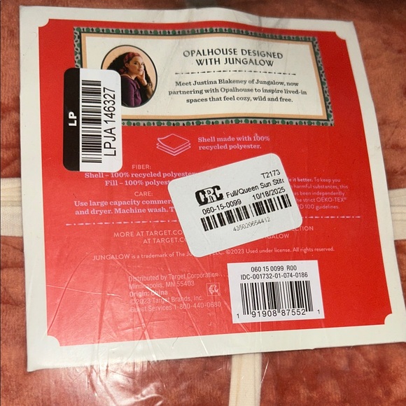 Opalhouse Jungalow F/Q Sun Stitched Vintage Coral Quilt - Picture 5 of 9